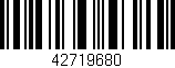 Código de barras (EAN, GTIN, SKU, ISBN): '42719680'
