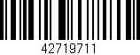 Código de barras (EAN, GTIN, SKU, ISBN): '42719711'