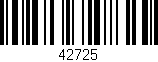 Código de barras (EAN, GTIN, SKU, ISBN): '42725'