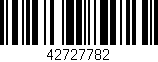 Código de barras (EAN, GTIN, SKU, ISBN): '42727782'
