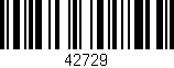 Código de barras (EAN, GTIN, SKU, ISBN): '42729'