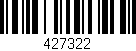Código de barras (EAN, GTIN, SKU, ISBN): '427322'