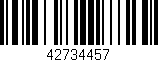 Código de barras (EAN, GTIN, SKU, ISBN): '42734457'