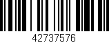 Código de barras (EAN, GTIN, SKU, ISBN): '42737576'