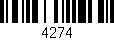 Código de barras (EAN, GTIN, SKU, ISBN): '4274'