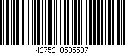 Código de barras (EAN, GTIN, SKU, ISBN): '4275218535507'