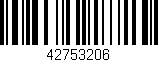 Código de barras (EAN, GTIN, SKU, ISBN): '42753206'