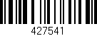 Código de barras (EAN, GTIN, SKU, ISBN): '427541'
