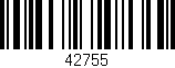 Código de barras (EAN, GTIN, SKU, ISBN): '42755'