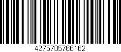 Código de barras (EAN, GTIN, SKU, ISBN): '4275705766162'
