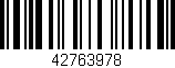 Código de barras (EAN, GTIN, SKU, ISBN): '42763978'
