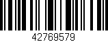 Código de barras (EAN, GTIN, SKU, ISBN): '42769579'