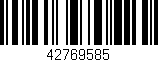 Código de barras (EAN, GTIN, SKU, ISBN): '42769585'
