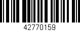 Código de barras (EAN, GTIN, SKU, ISBN): '42770159'