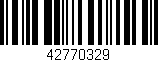 Código de barras (EAN, GTIN, SKU, ISBN): '42770329'