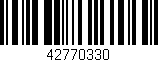 Código de barras (EAN, GTIN, SKU, ISBN): '42770330'