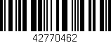 Código de barras (EAN, GTIN, SKU, ISBN): '42770462'