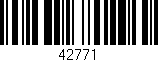 Código de barras (EAN, GTIN, SKU, ISBN): '42771'
