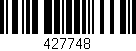 Código de barras (EAN, GTIN, SKU, ISBN): '427748'