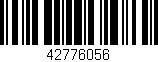 Código de barras (EAN, GTIN, SKU, ISBN): '42776056'