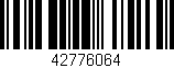 Código de barras (EAN, GTIN, SKU, ISBN): '42776064'