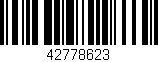 Código de barras (EAN, GTIN, SKU, ISBN): '42778623'