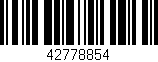 Código de barras (EAN, GTIN, SKU, ISBN): '42778854'