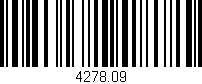 Código de barras (EAN, GTIN, SKU, ISBN): '4278.09'