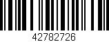 Código de barras (EAN, GTIN, SKU, ISBN): '42782726'