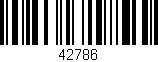 Código de barras (EAN, GTIN, SKU, ISBN): '42786'