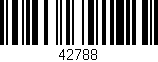 Código de barras (EAN, GTIN, SKU, ISBN): '42788'
