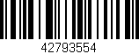 Código de barras (EAN, GTIN, SKU, ISBN): '42793554'