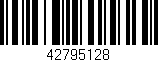 Código de barras (EAN, GTIN, SKU, ISBN): '42795128'