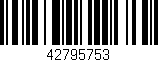 Código de barras (EAN, GTIN, SKU, ISBN): '42795753'