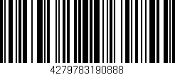 Código de barras (EAN, GTIN, SKU, ISBN): '4279783190888'
