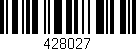 Código de barras (EAN, GTIN, SKU, ISBN): '428027'