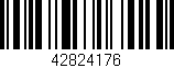Código de barras (EAN, GTIN, SKU, ISBN): '42824176'
