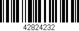 Código de barras (EAN, GTIN, SKU, ISBN): '42824232'