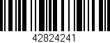 Código de barras (EAN, GTIN, SKU, ISBN): '42824241'