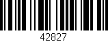 Código de barras (EAN, GTIN, SKU, ISBN): '42827'