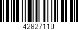 Código de barras (EAN, GTIN, SKU, ISBN): '42827110'