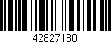 Código de barras (EAN, GTIN, SKU, ISBN): '42827180'