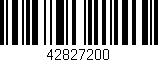 Código de barras (EAN, GTIN, SKU, ISBN): '42827200'