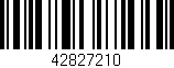 Código de barras (EAN, GTIN, SKU, ISBN): '42827210'