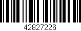 Código de barras (EAN, GTIN, SKU, ISBN): '42827226'
