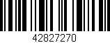 Código de barras (EAN, GTIN, SKU, ISBN): '42827270'