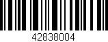 Código de barras (EAN, GTIN, SKU, ISBN): '42838004'