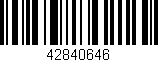 Código de barras (EAN, GTIN, SKU, ISBN): '42840646'