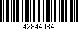 Código de barras (EAN, GTIN, SKU, ISBN): '42844084'