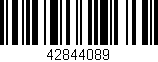 Código de barras (EAN, GTIN, SKU, ISBN): '42844089'
